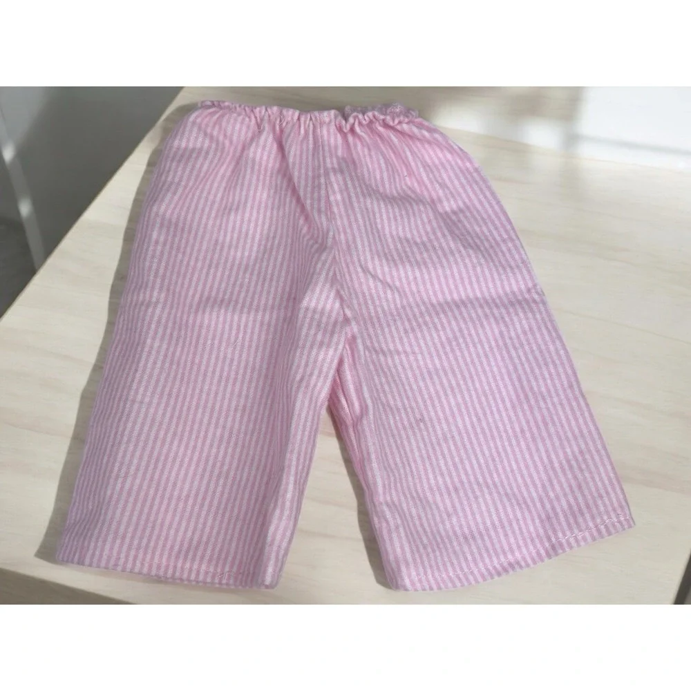 Pink Pajama Set With Snow Flake Buttons And Pink Slippers‎ For 18